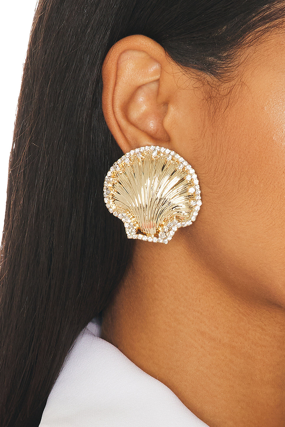 Shell Strass Earrings