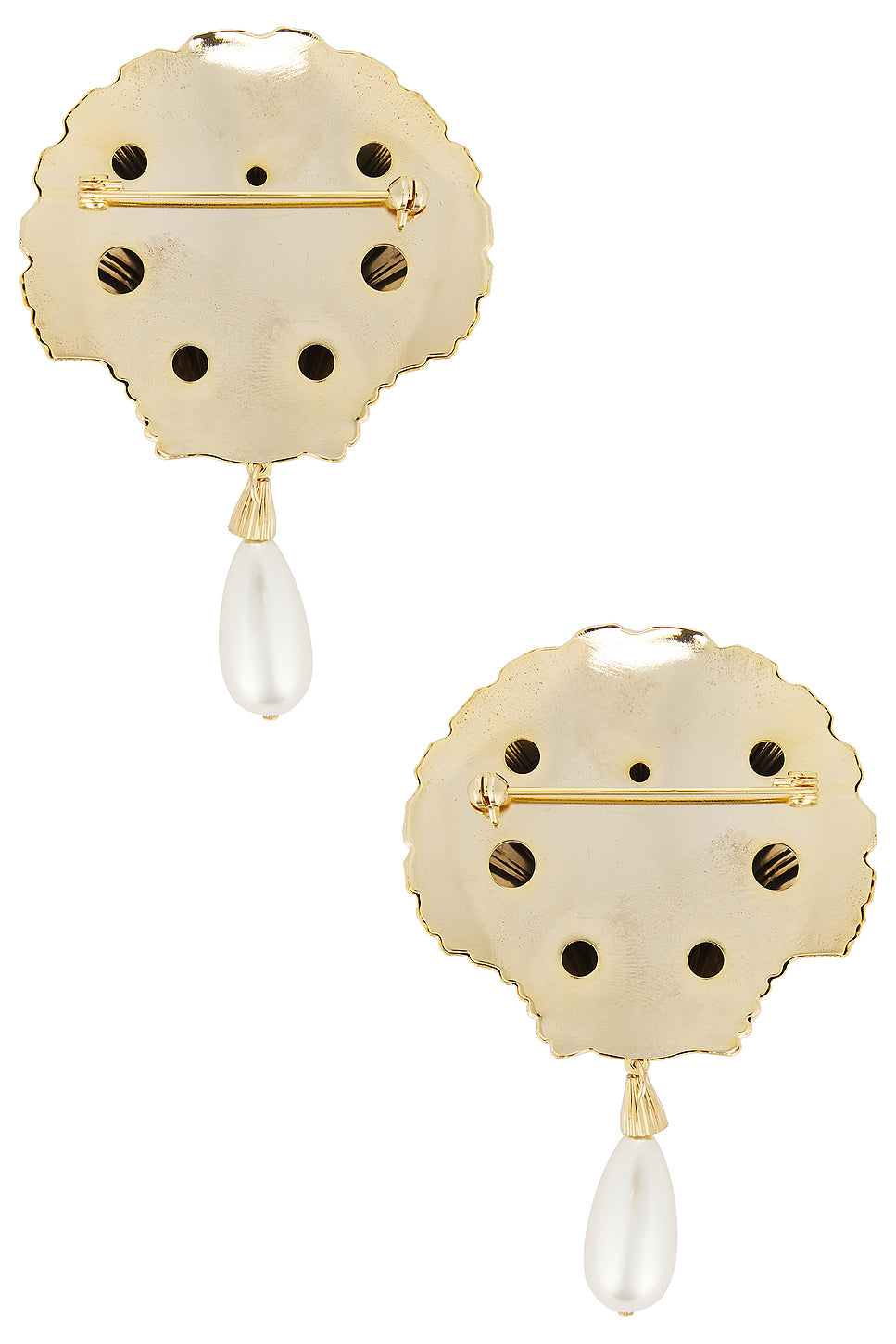 Oversized Shell Brooch