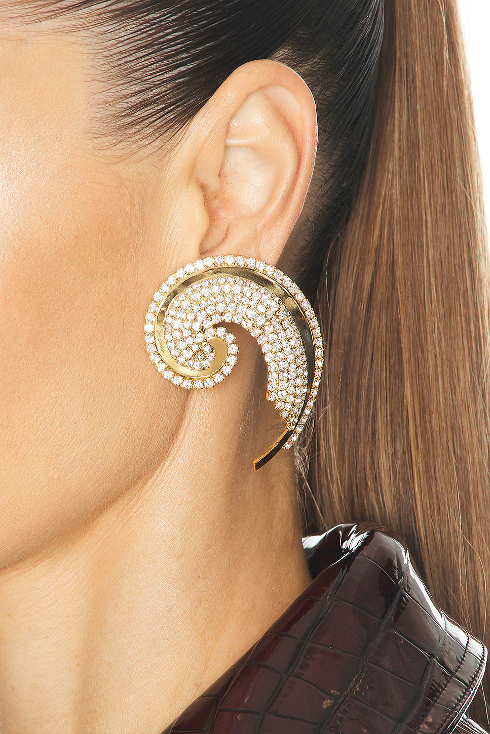 Spiral Strass Earrings