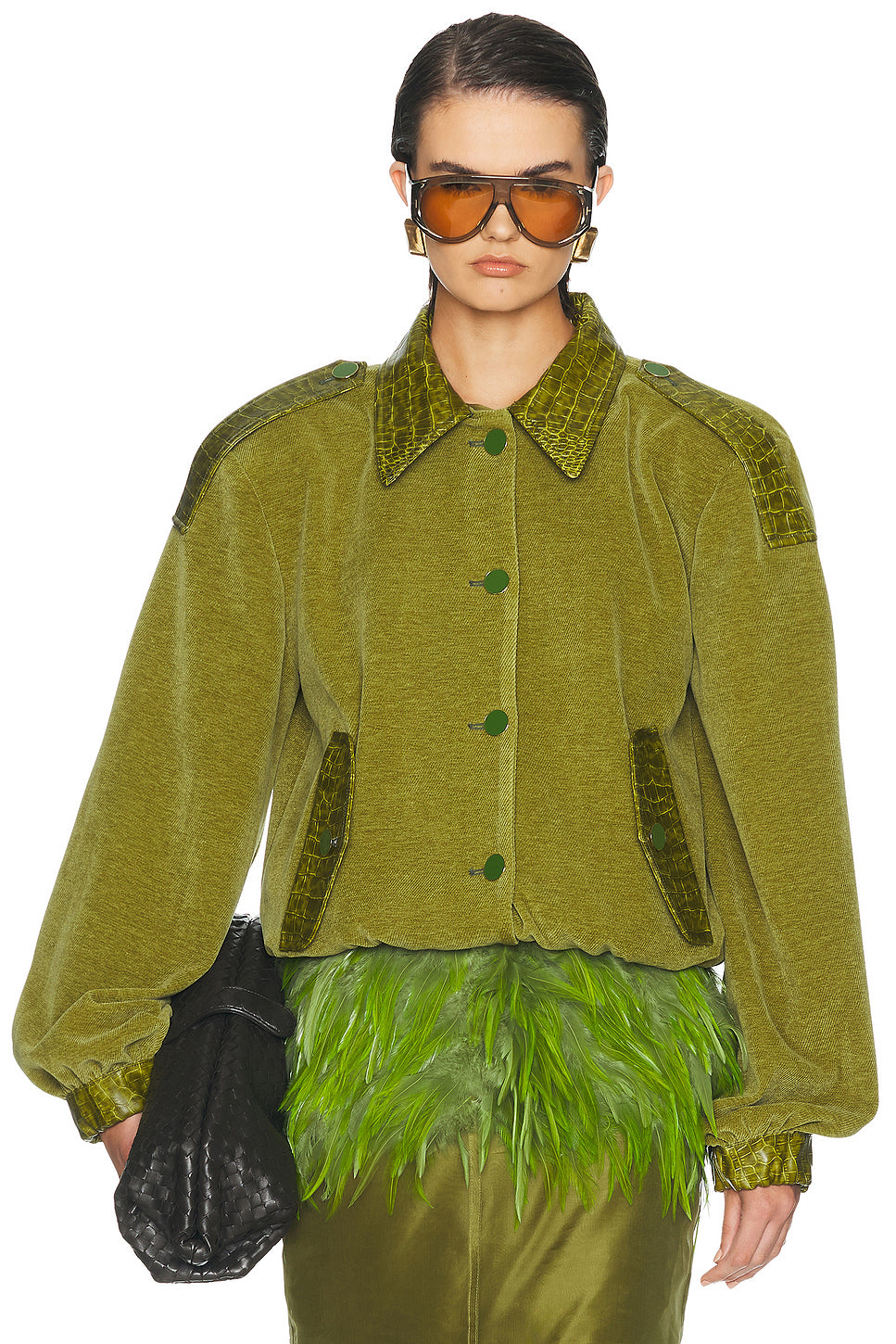 Crop Bomber Jacket