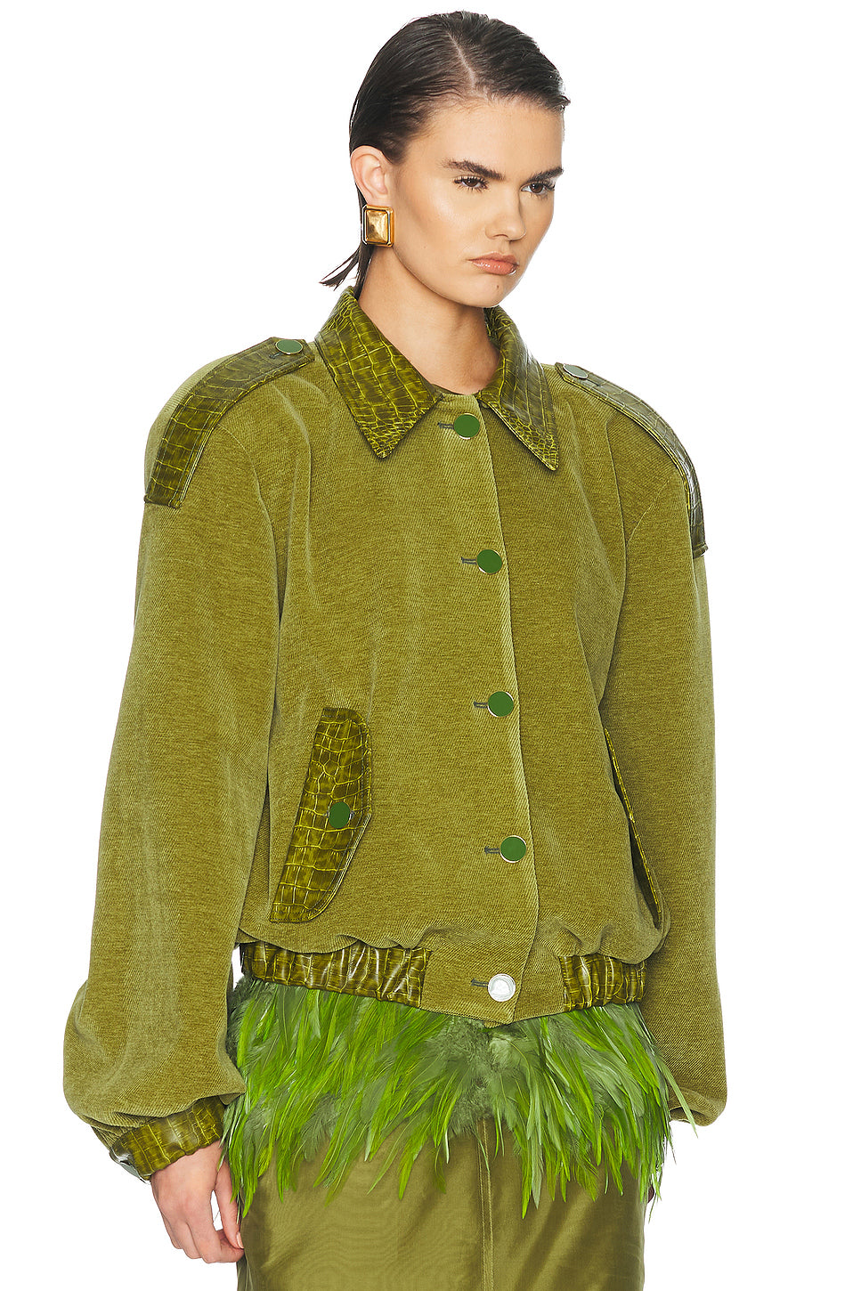Crop Bomber Jacket