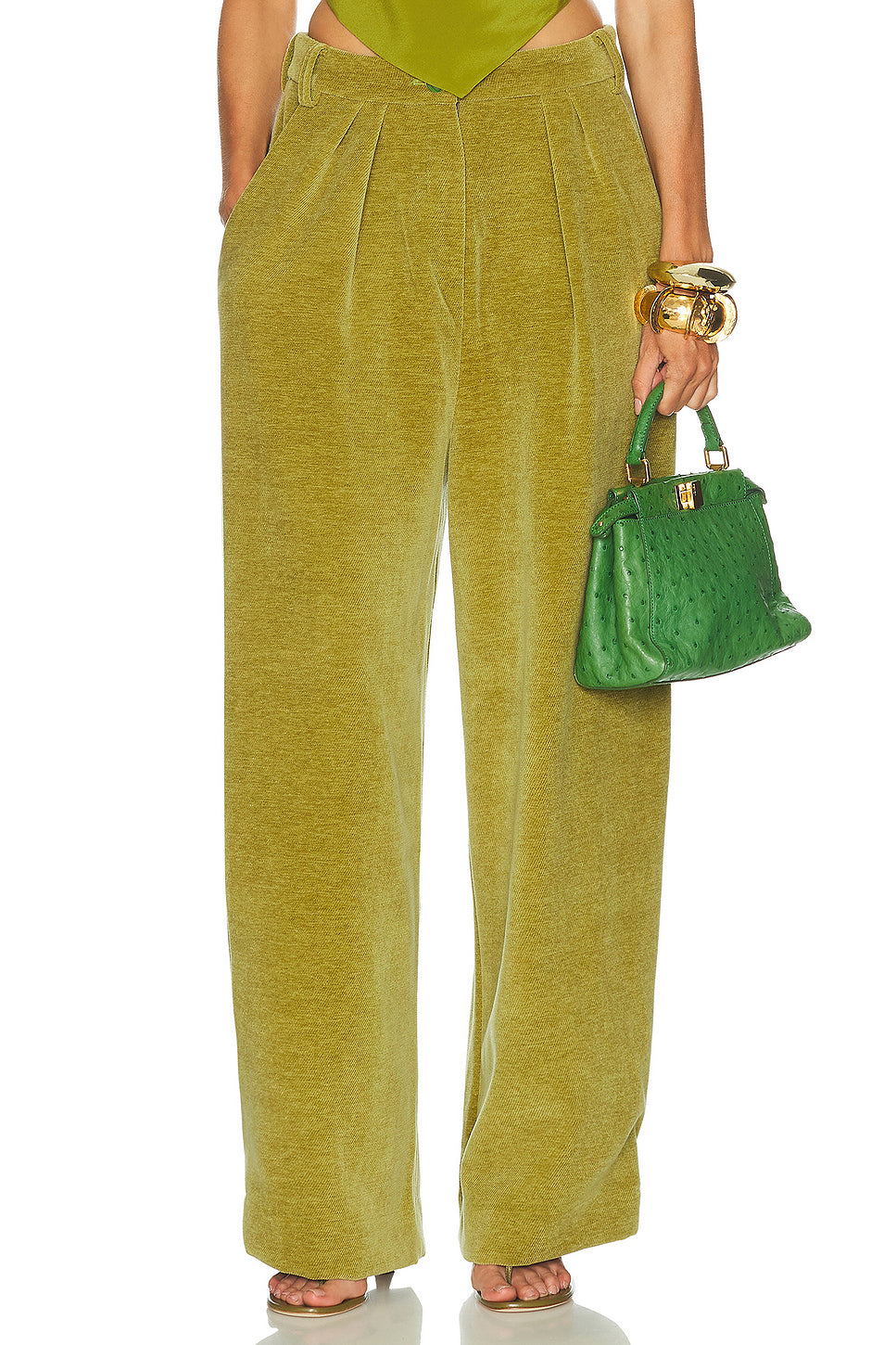 Corduroy High Waist Pant