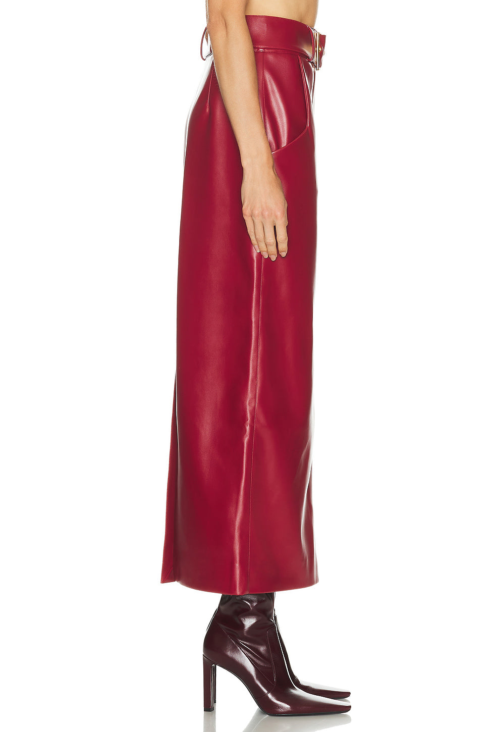 Belted Long Skirt