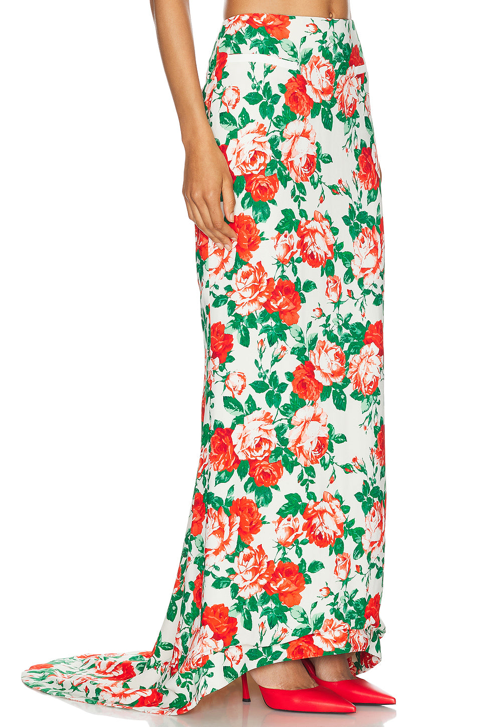 Sable Printed Low Waist Long Skirt