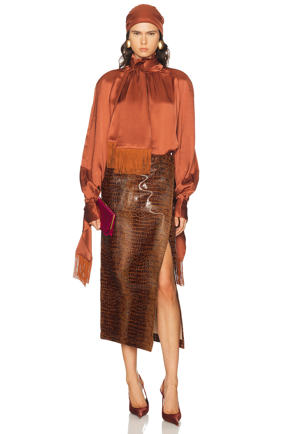 Long Sleeve Fringe Top