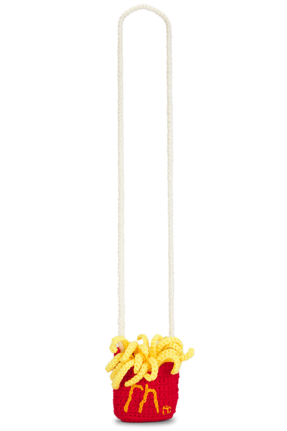 Strapped Hand Knitted French Fries