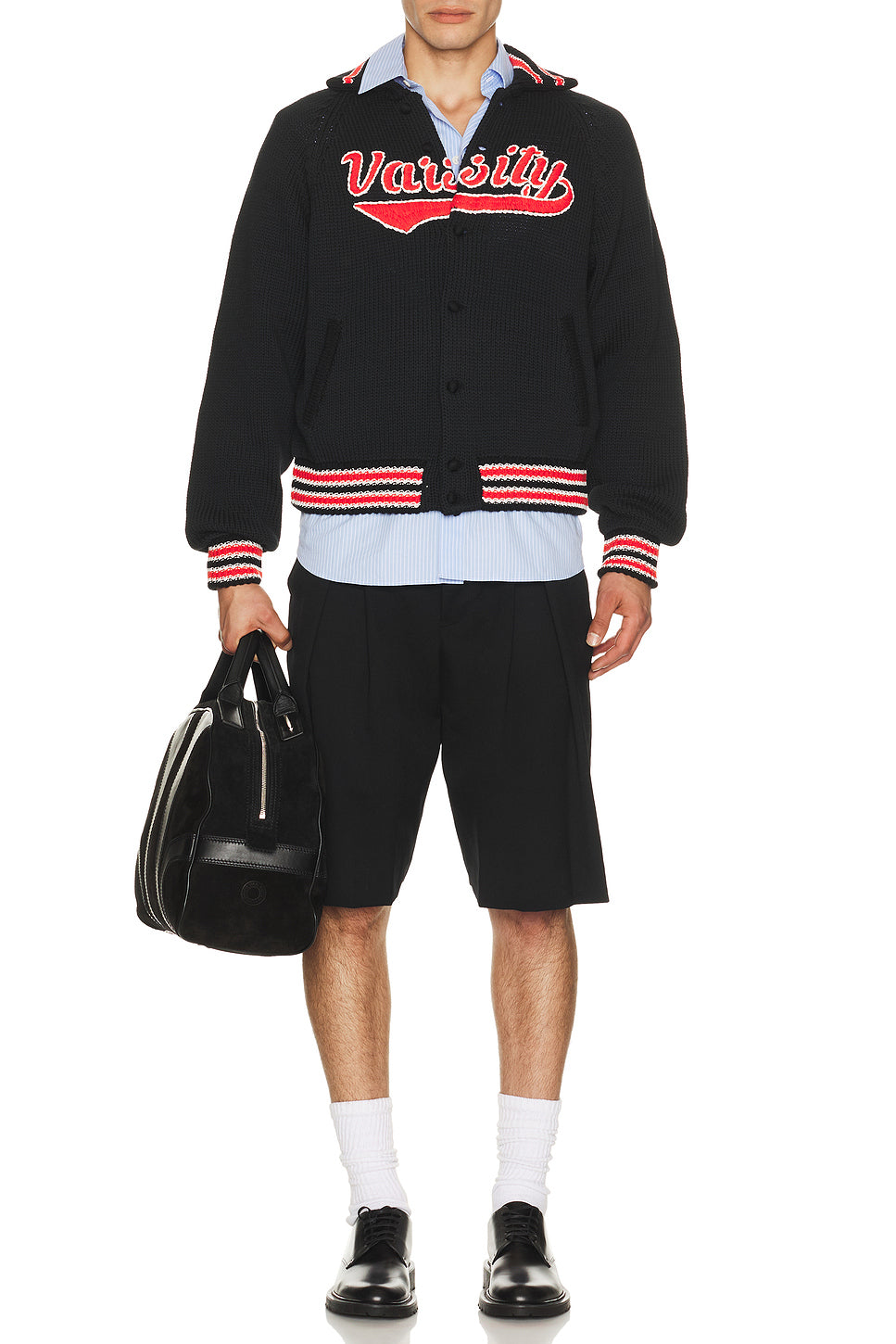 Knitted Varsity Jacket
