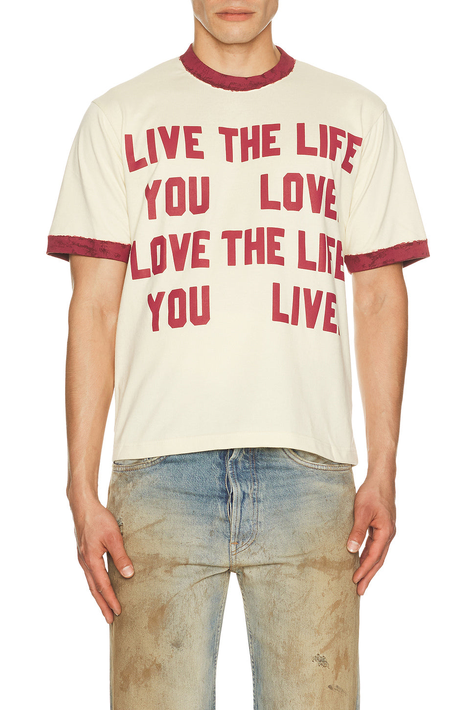 Hand Paint Ringer T-Shirt