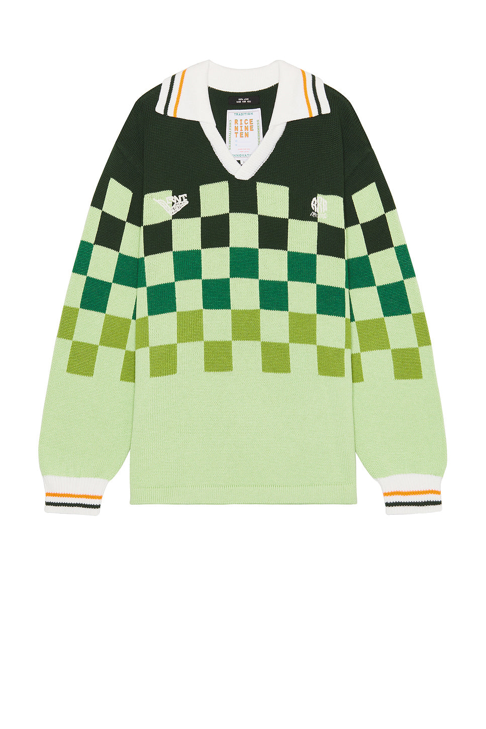 Knitting Checkered Soccer Jersey