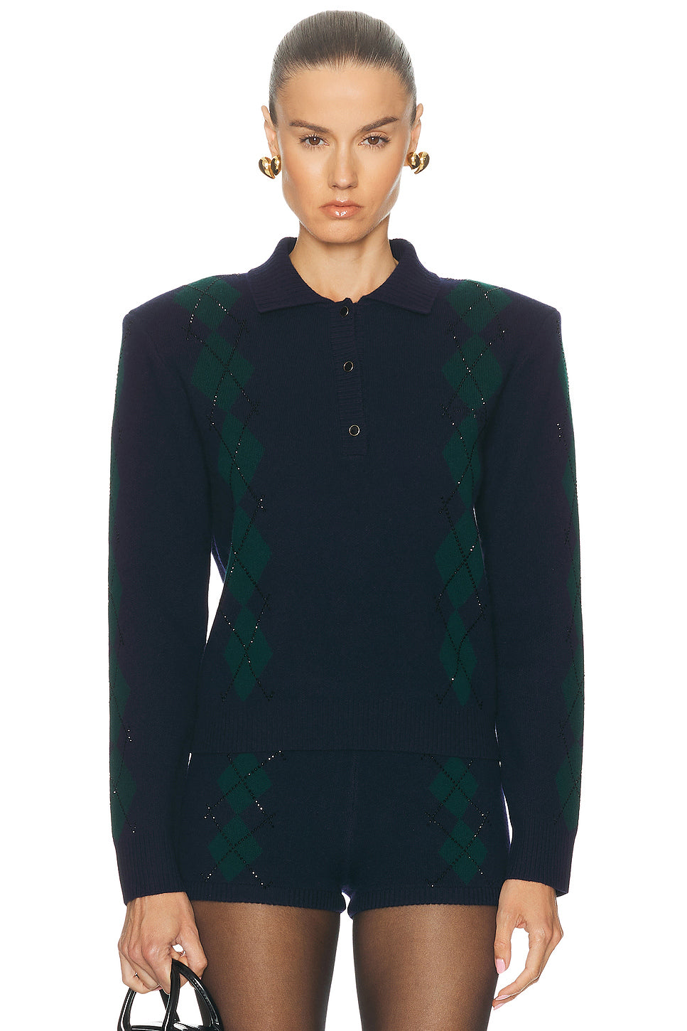 Nicolina Embellished Polo Top