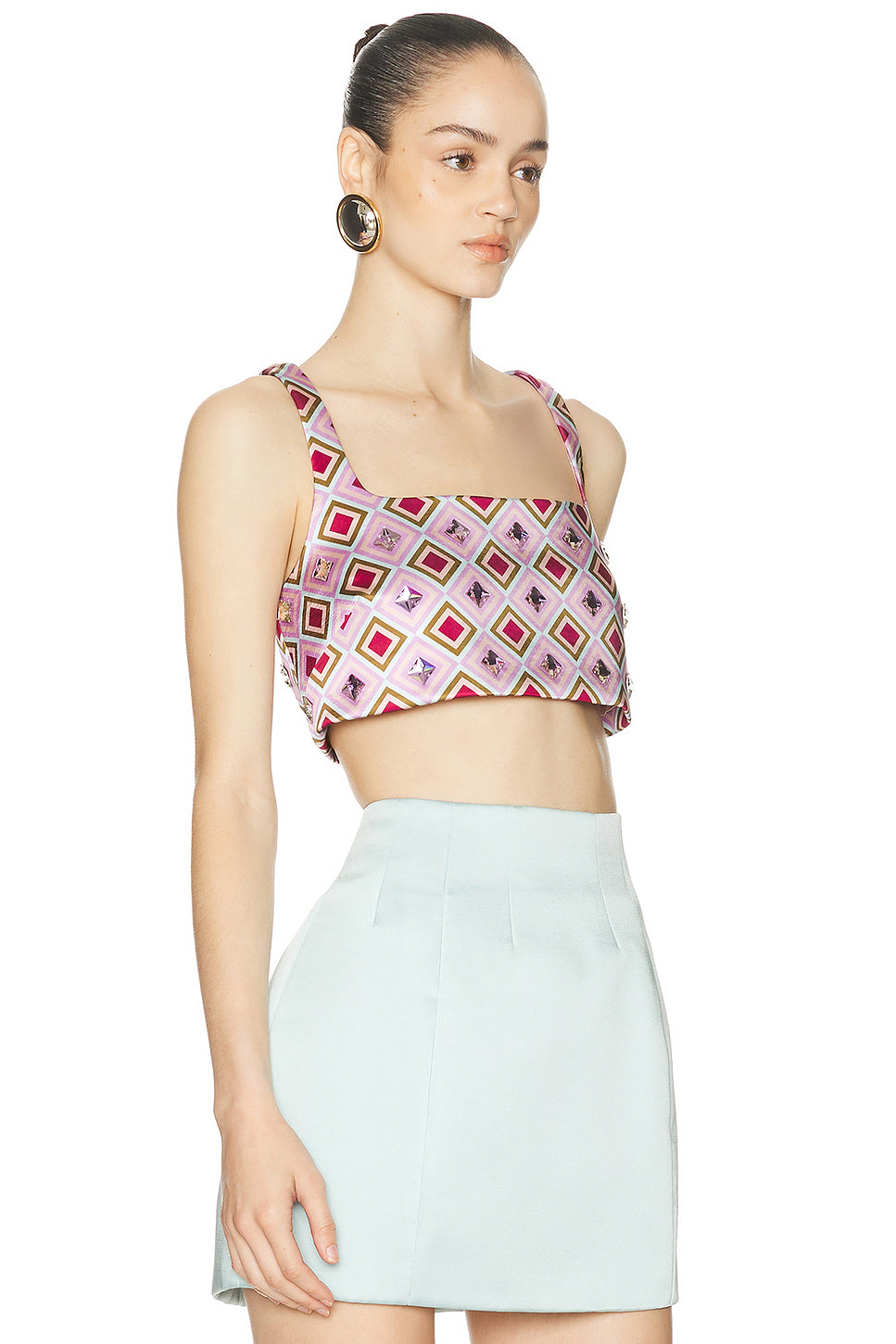 Thalisa Top in Lavender & Geo Tile
