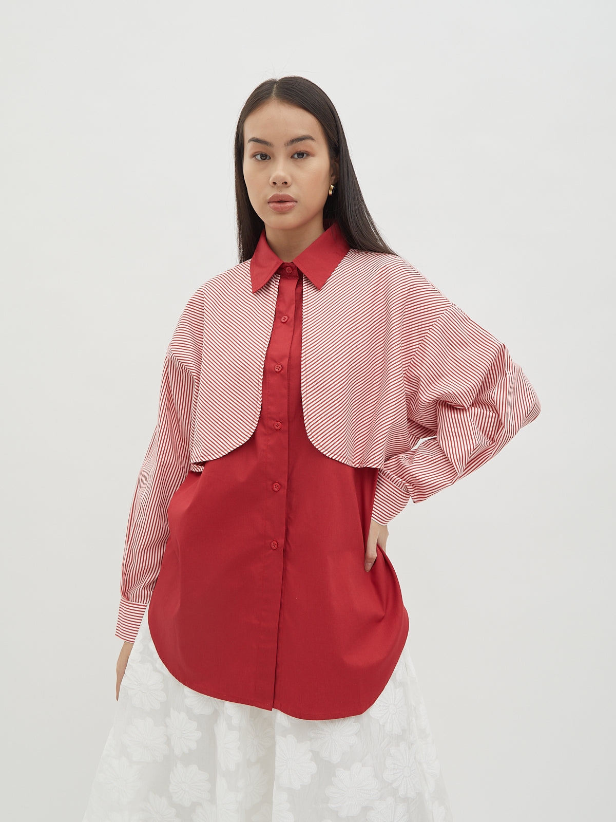 Ramona Scallop Shirt - Velvet at Bobo