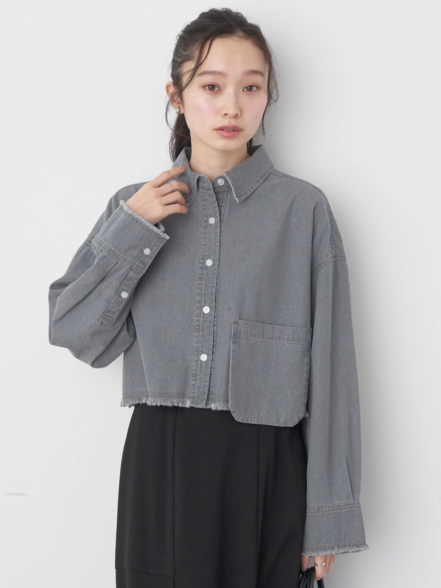 Reiji Cropped Pocket Shirt