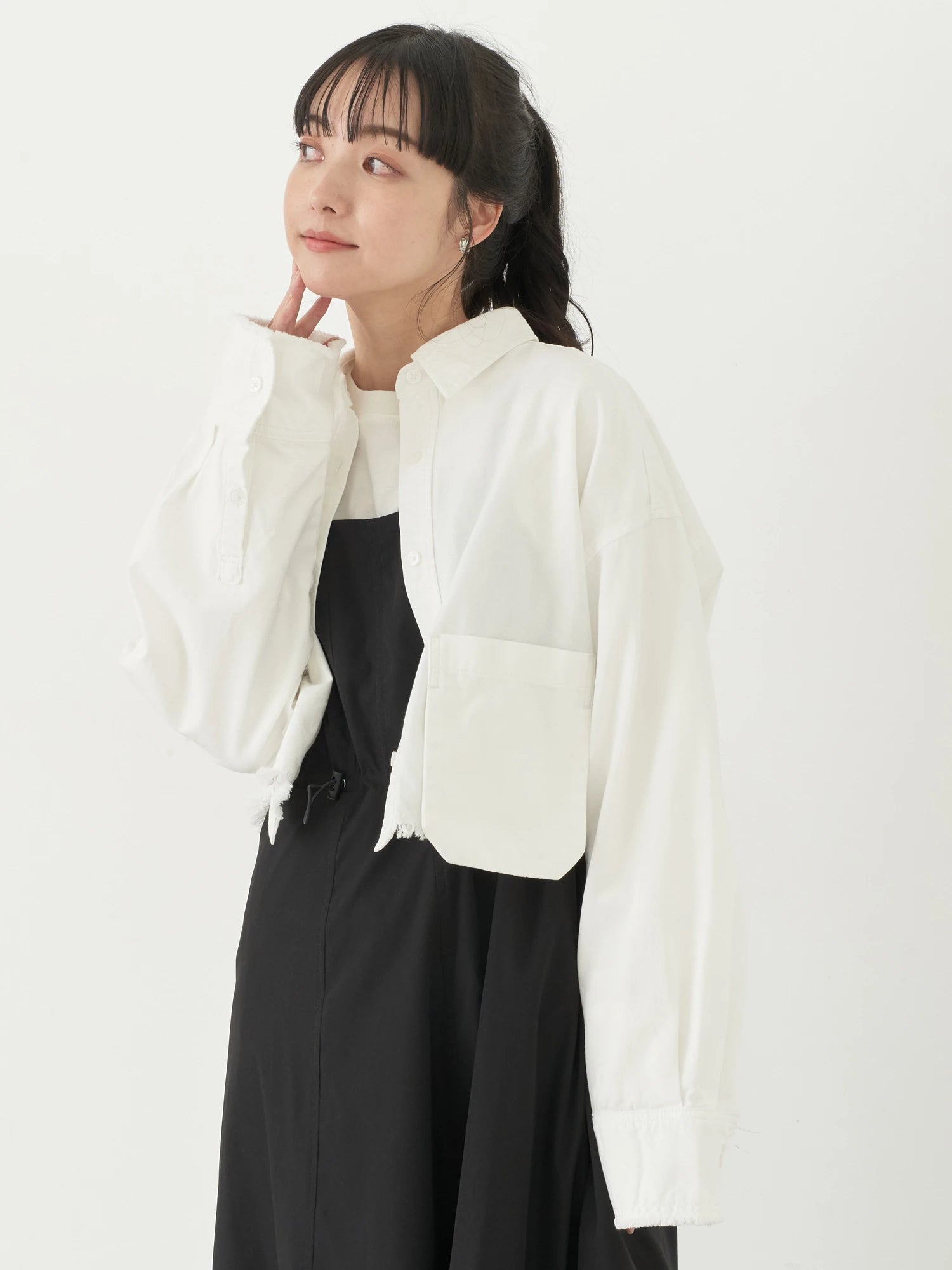 Reiji Cropped Pocket Shirt