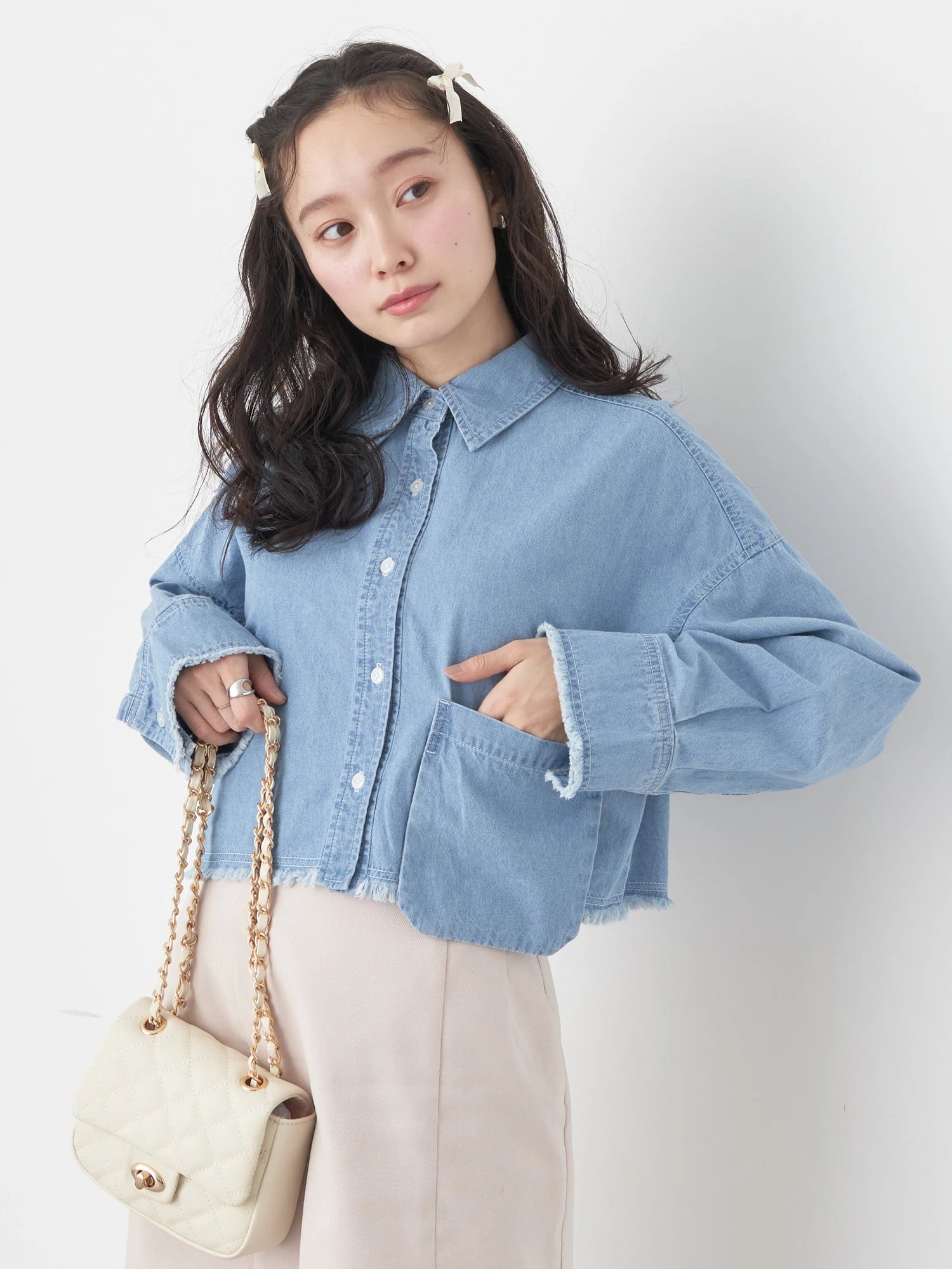 Reiji Cropped Pocket Shirt