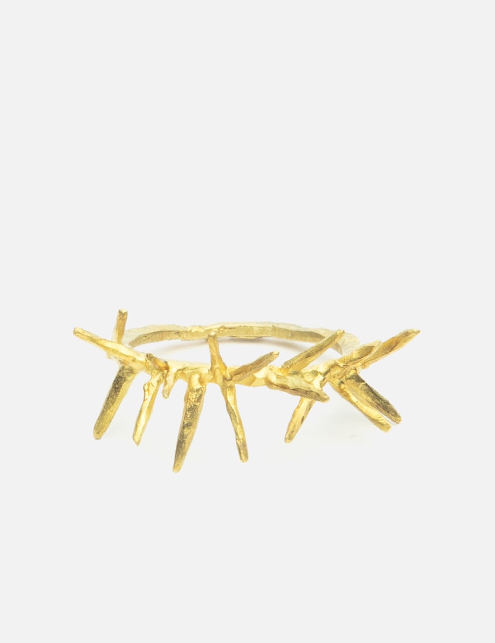 UC1E4R01 Brass Thorn Ring