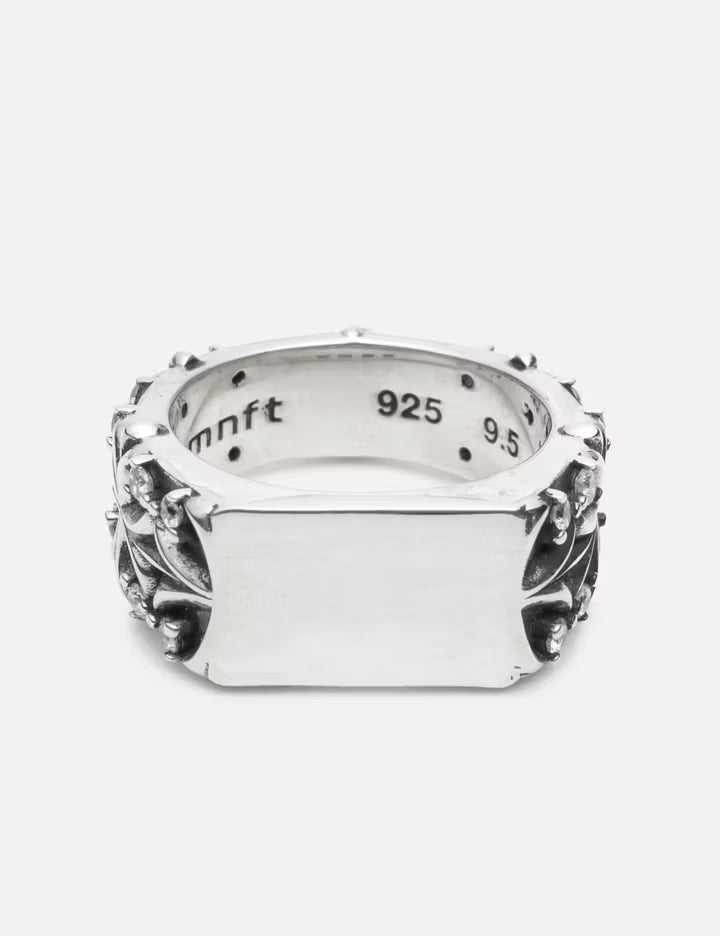 Maltese Cross Quadruplets Signet Ring (Oxidised)