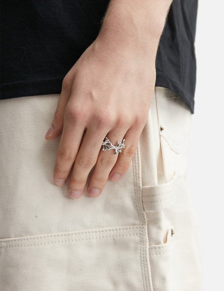 Triple Ornament Eternity Ring