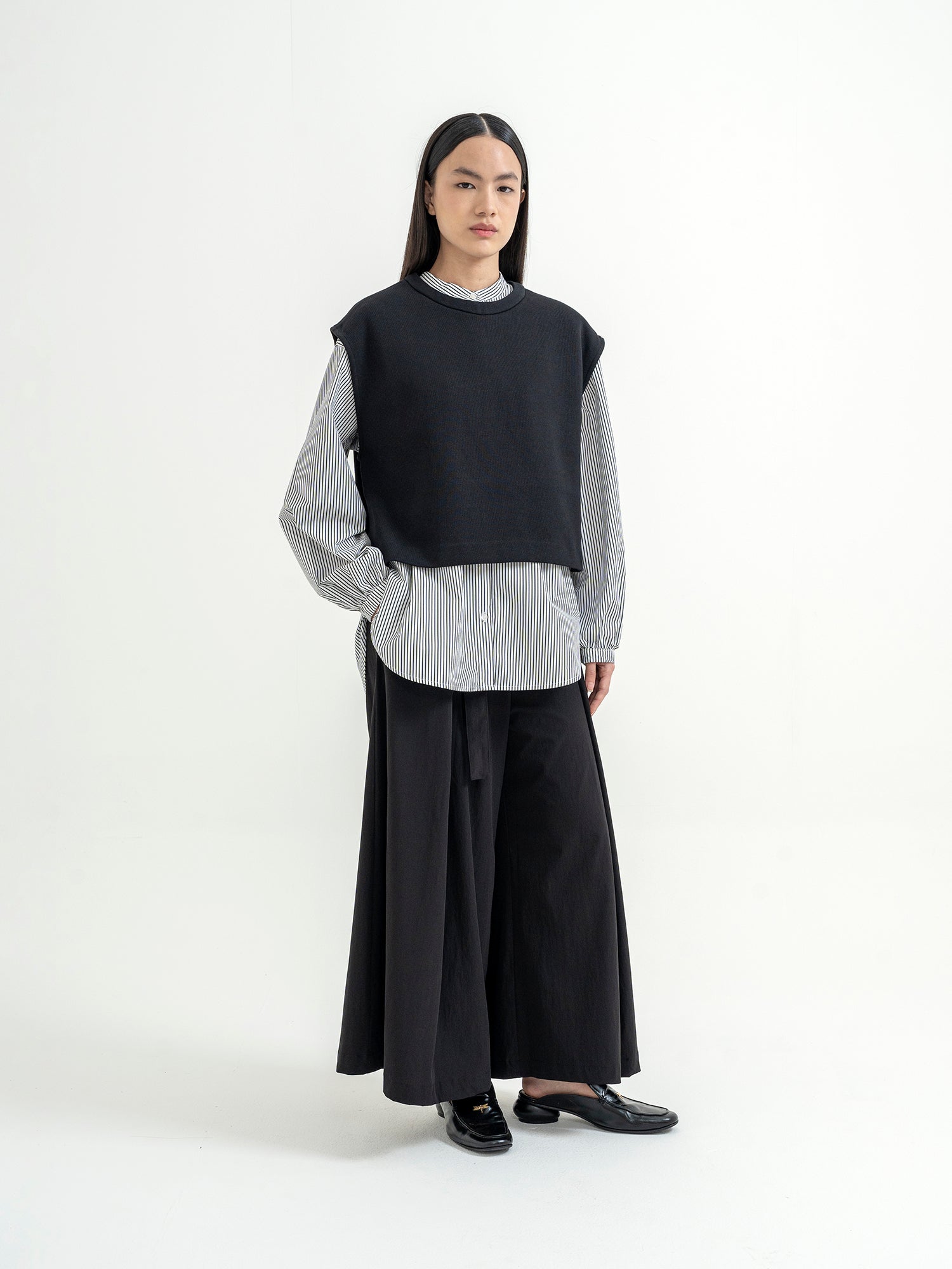 Ryusen Set Long Shirt + Ponte Vest