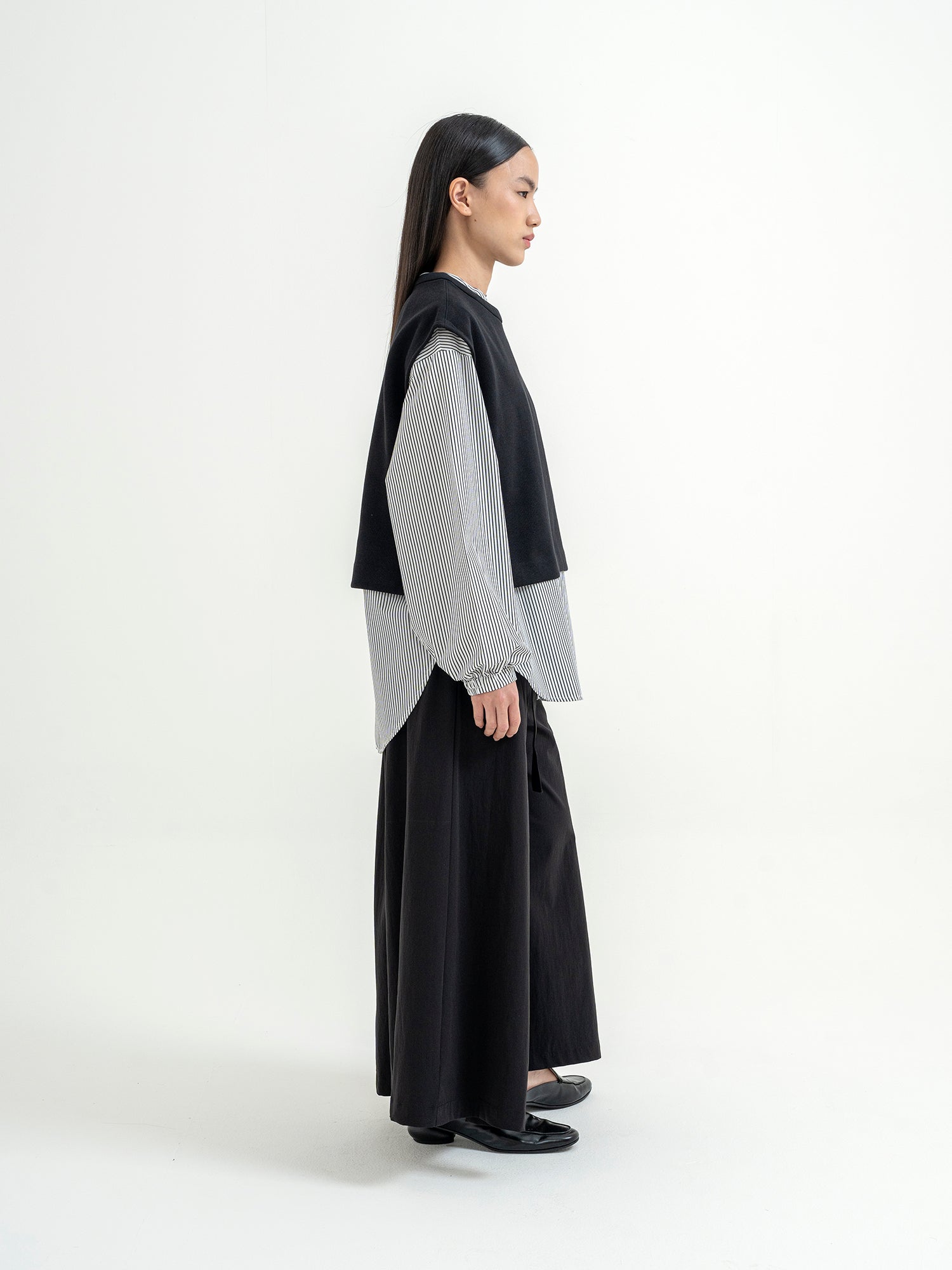 Ryusen Set Long Shirt + Ponte Vest