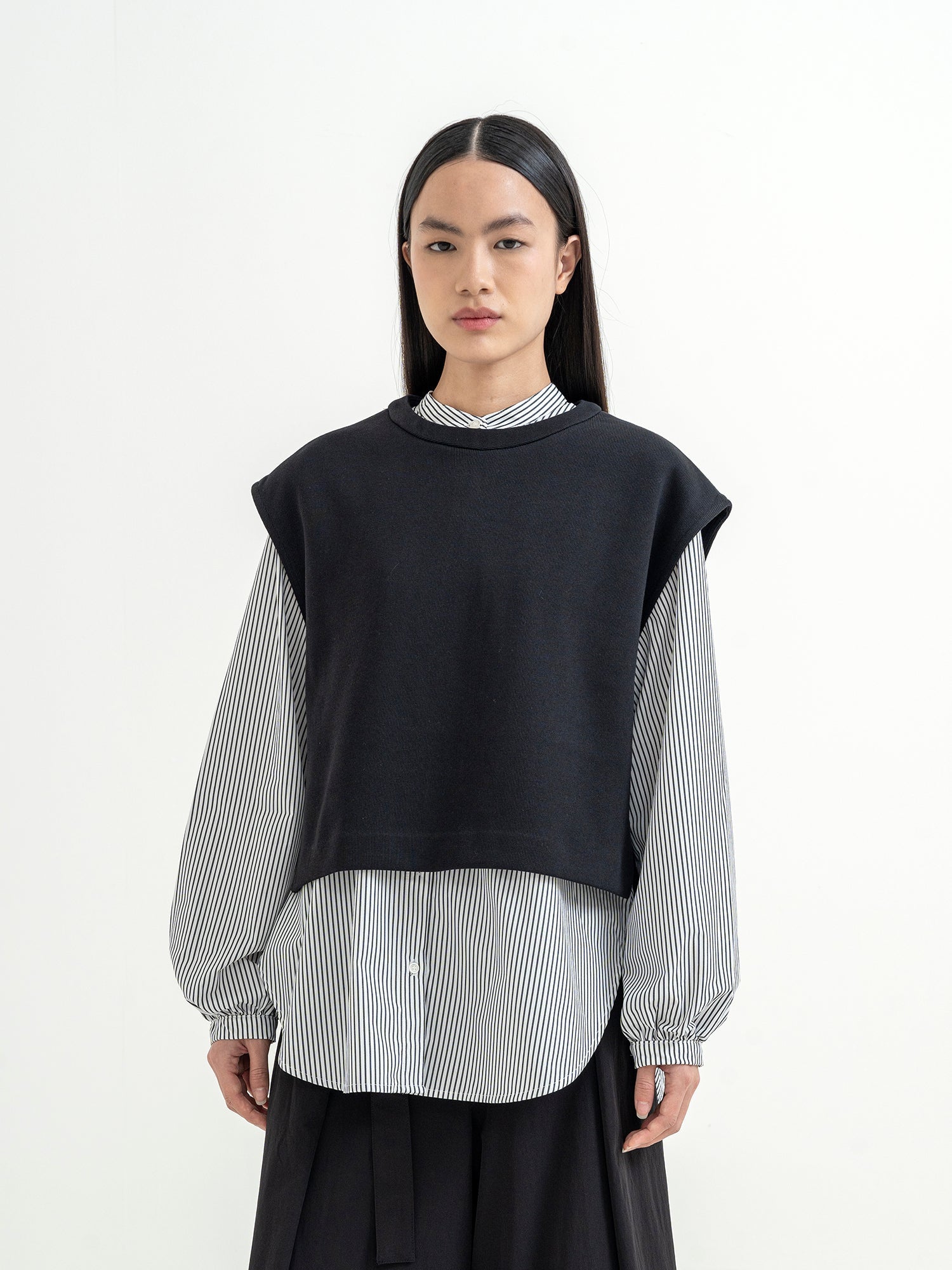 Ryusen Set Long Shirt + Ponte Vest