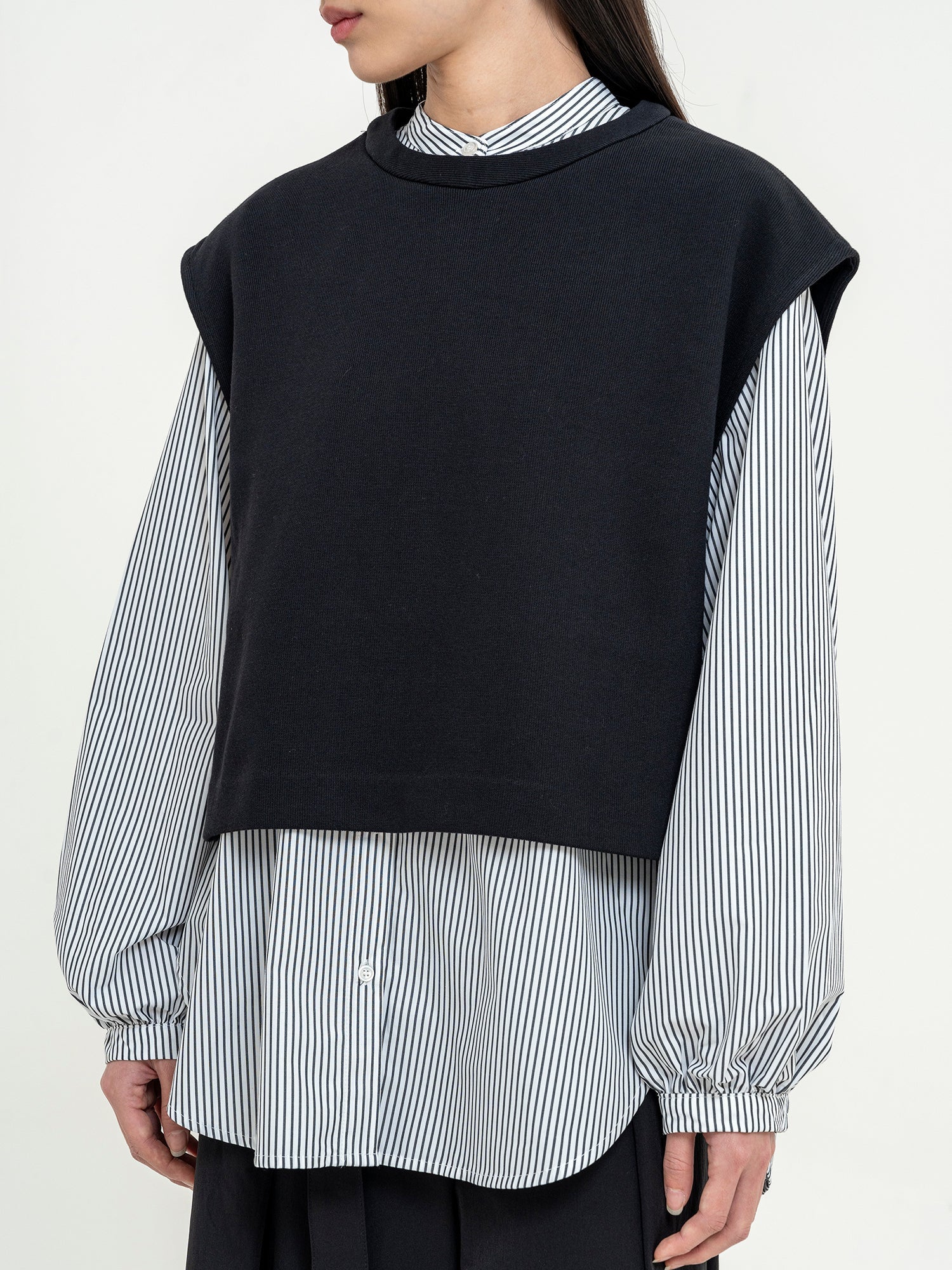 Ryusen Set Long Shirt + Ponte Vest