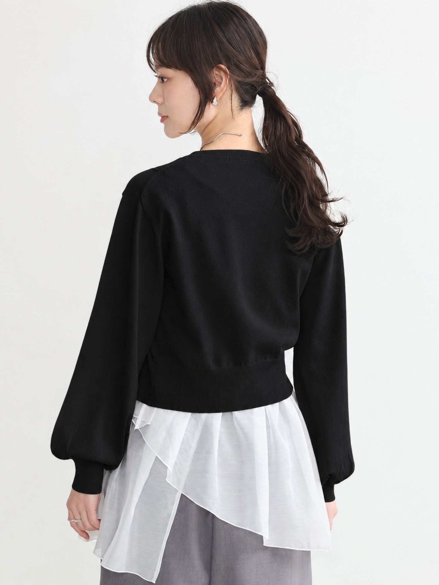 Ryushi Side-Slit Knit Top Set
