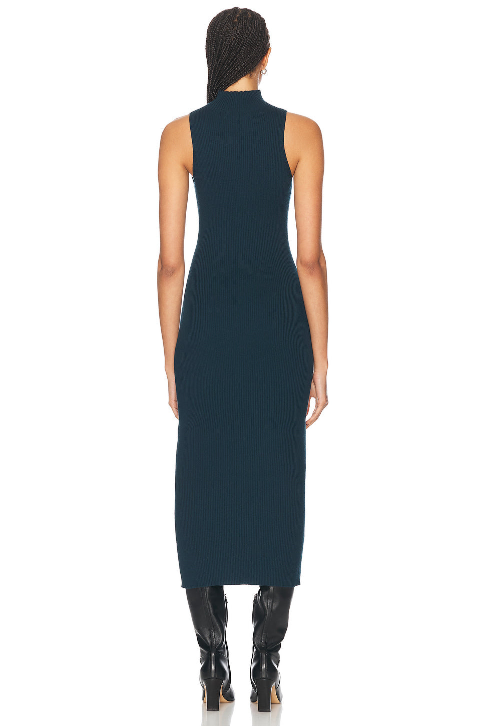 Lauren Mock Neck Fitted Dress