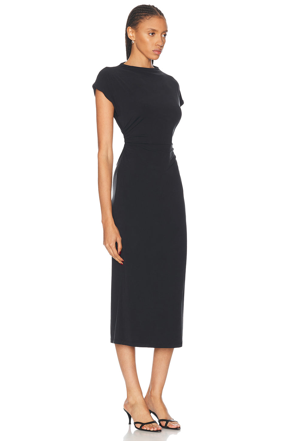 Mesa Slouchy Mock Neck Midi Dress