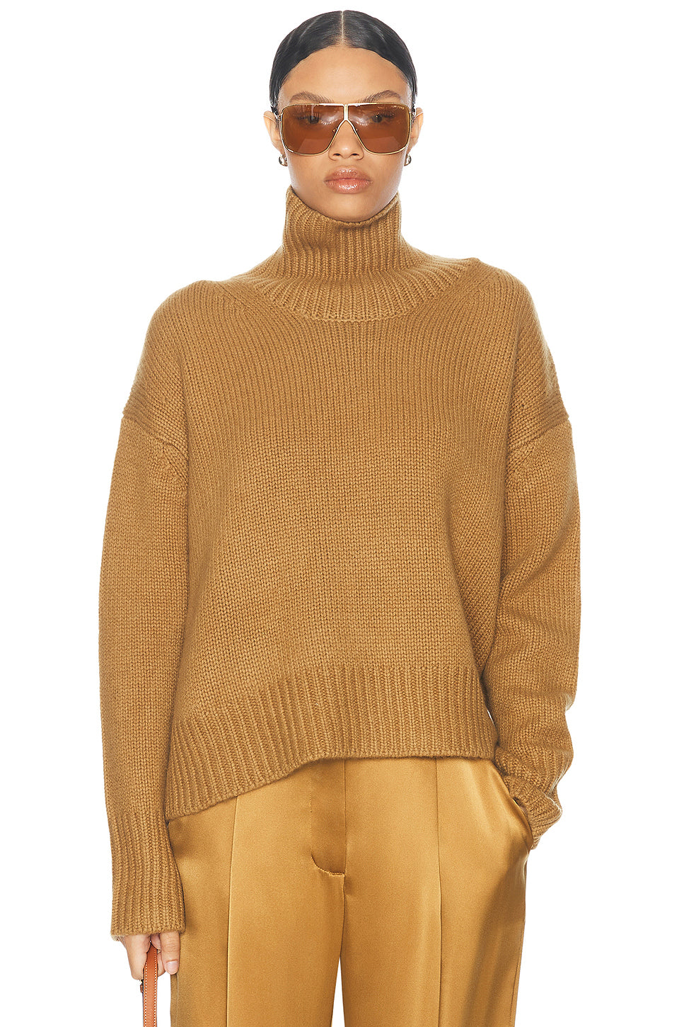 Scarlett Mock Neck Drop Shoulder Sweater