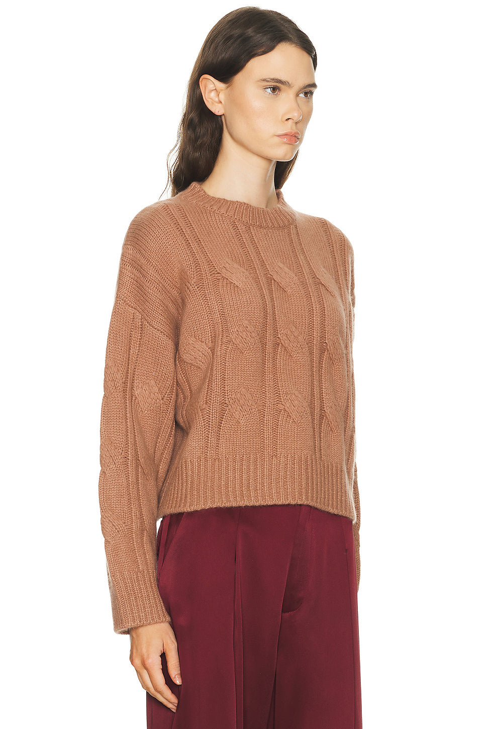 Tristan Crewneck Cable Pullover Sweater
