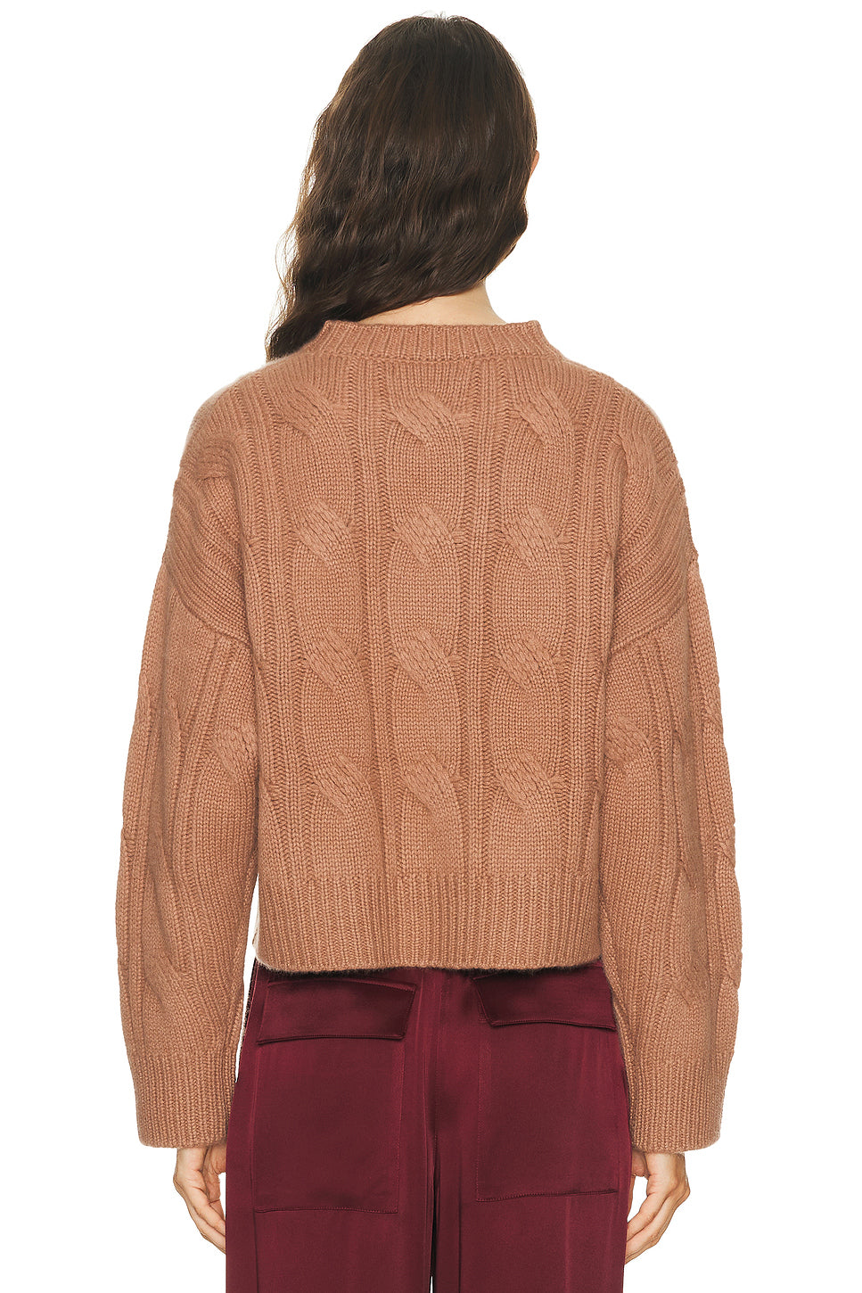 Tristan Crewneck Cable Pullover Sweater