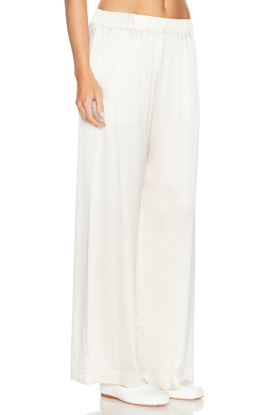 Brynn High Rise Pull On Wide Leg Pant