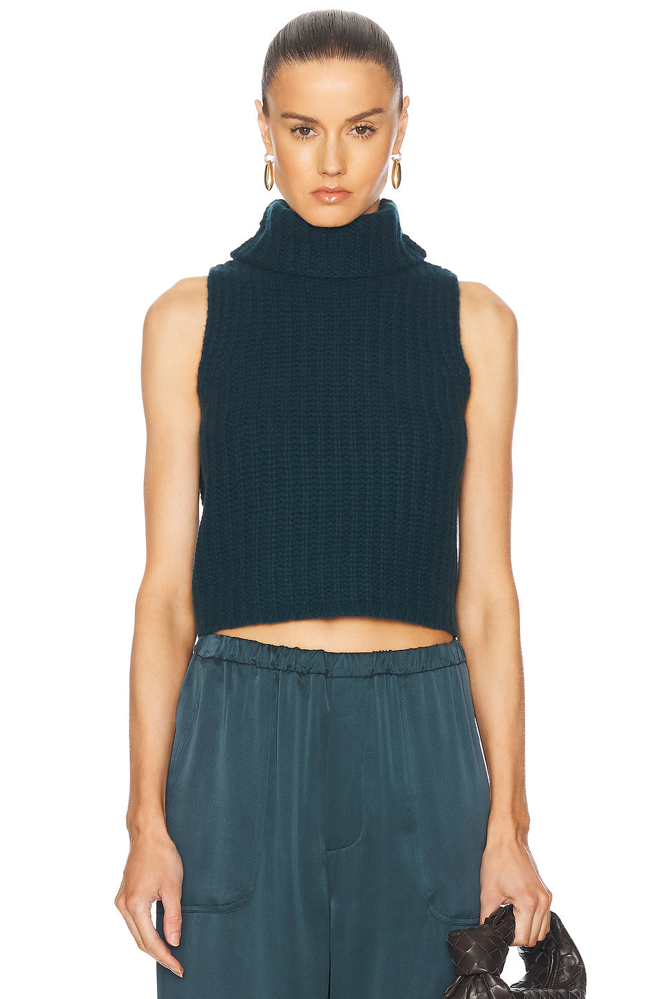 Saige Cropped Turtleneck Sweater