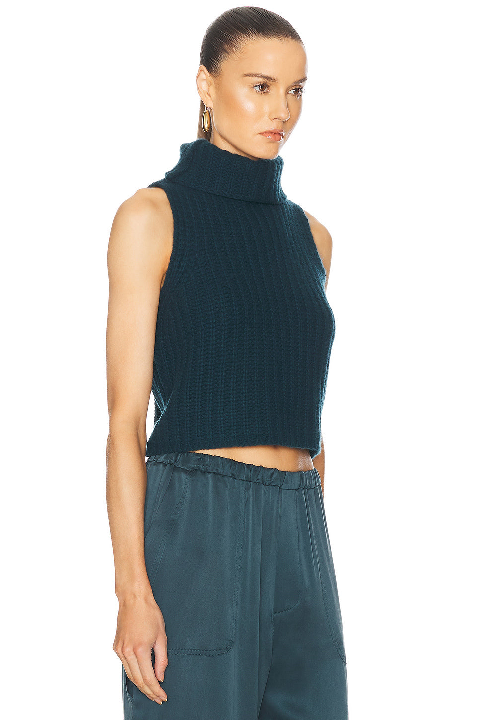 Saige Cropped Turtleneck Sweater