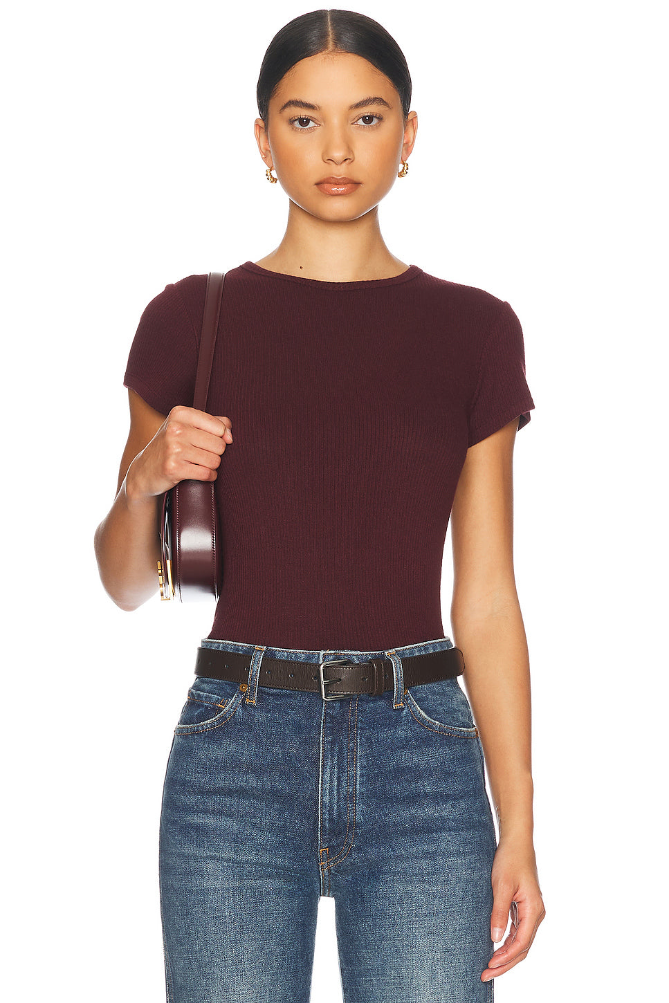 Yael Cropped Crewneck Baby Tee