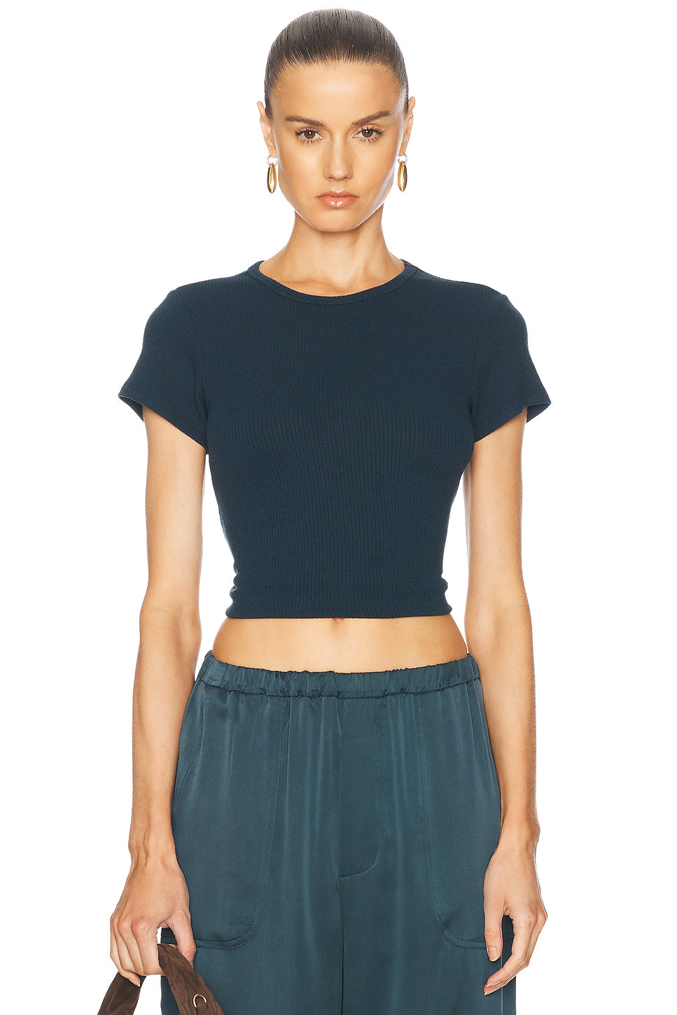 Yael Cropped Crewneck Baby Tee