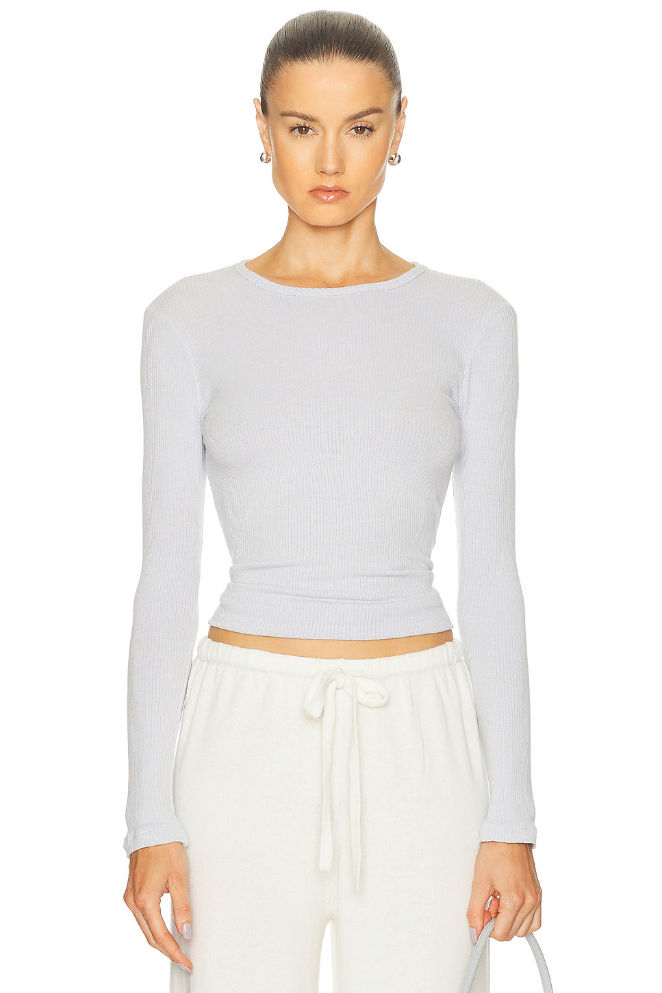 Quincy Long Sleeve Fitted Crewneck Tee