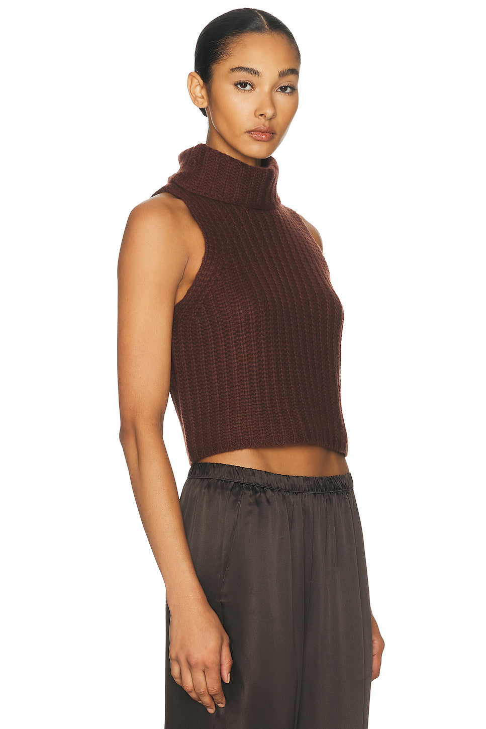 Saige Cropped Turtleneck Top
