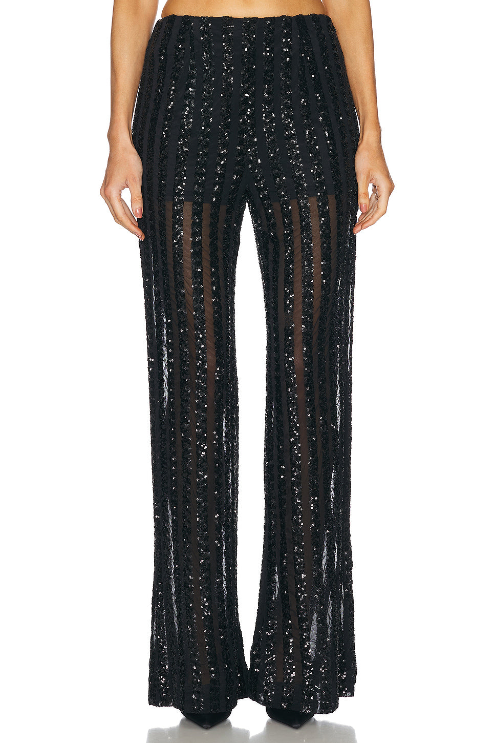 Striped Sequin Trouser