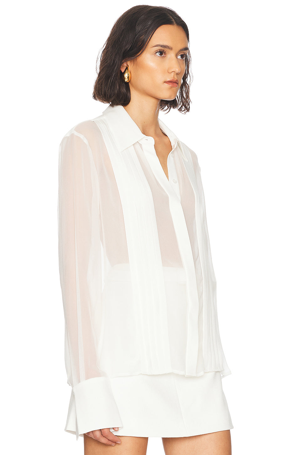 Meghan Panelled Silk Blouse