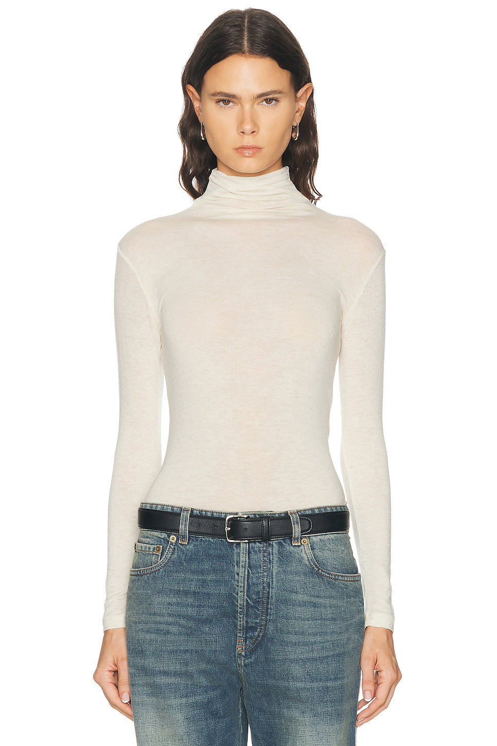 Lightweight Cashmere Turtleneck Top