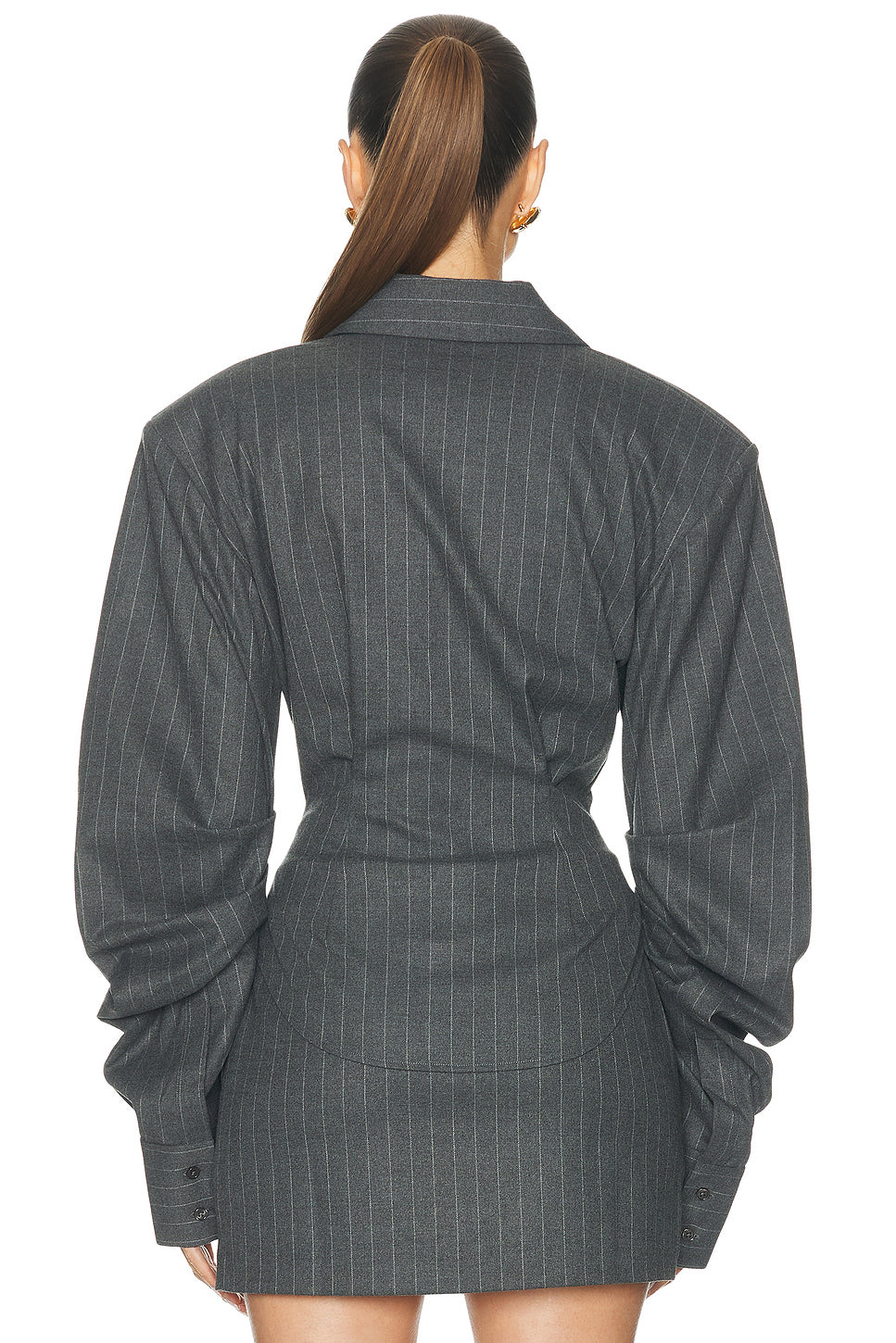 Pinstripe Founder's Blouse