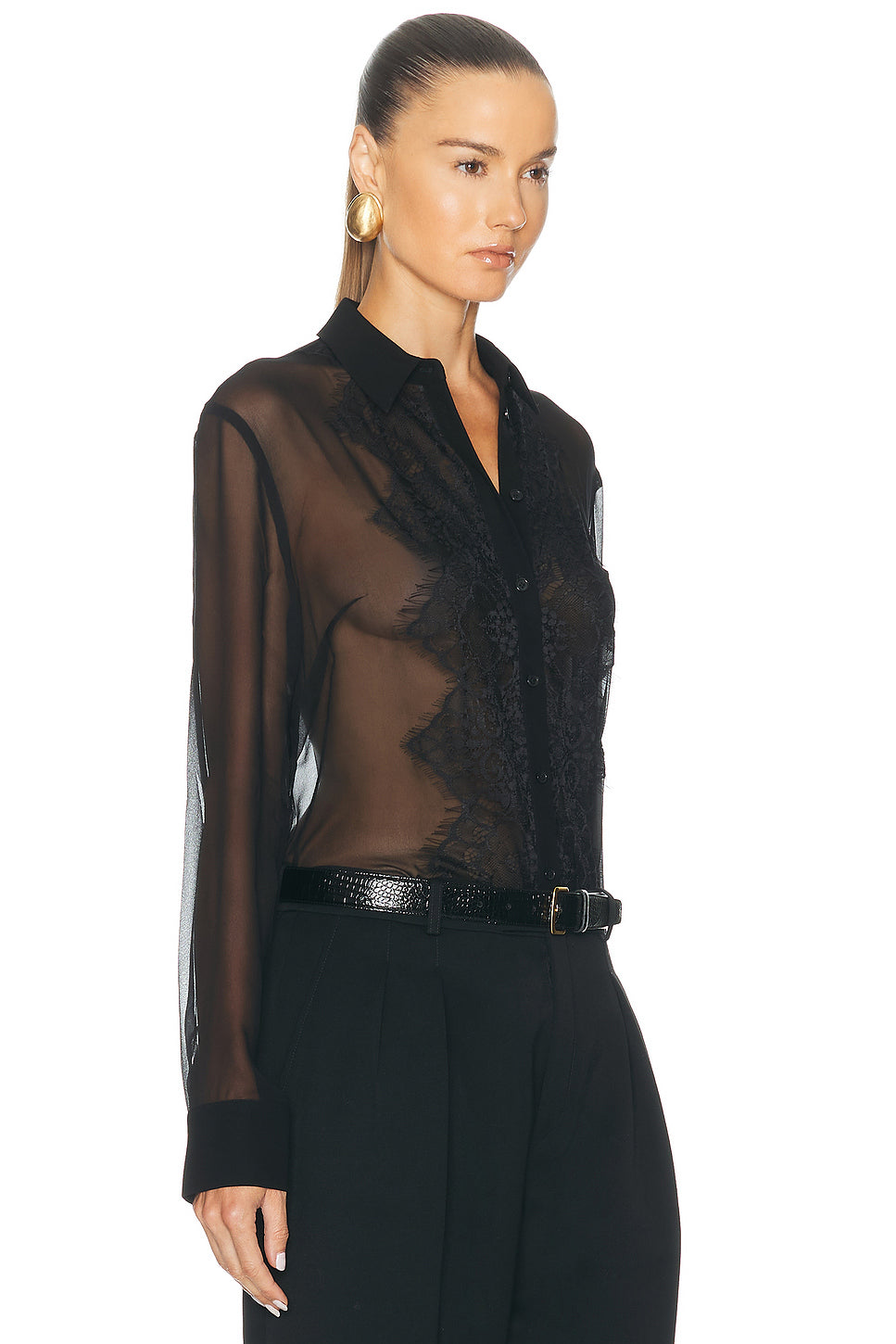 Chelsea Silk Lace Blouse