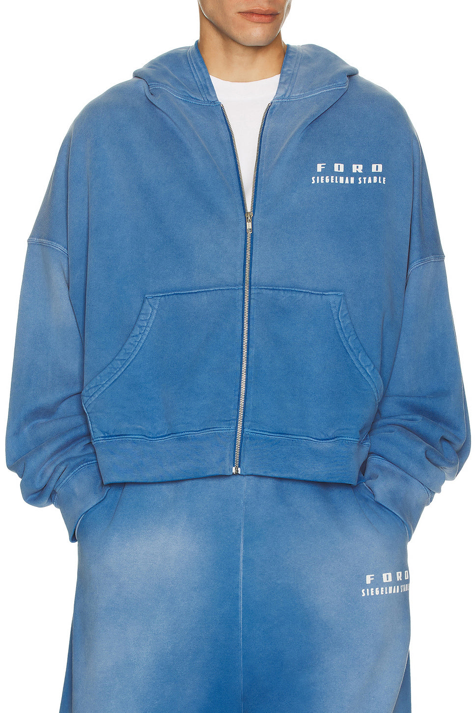 x Ford Printed Oversized Zip Hoodie