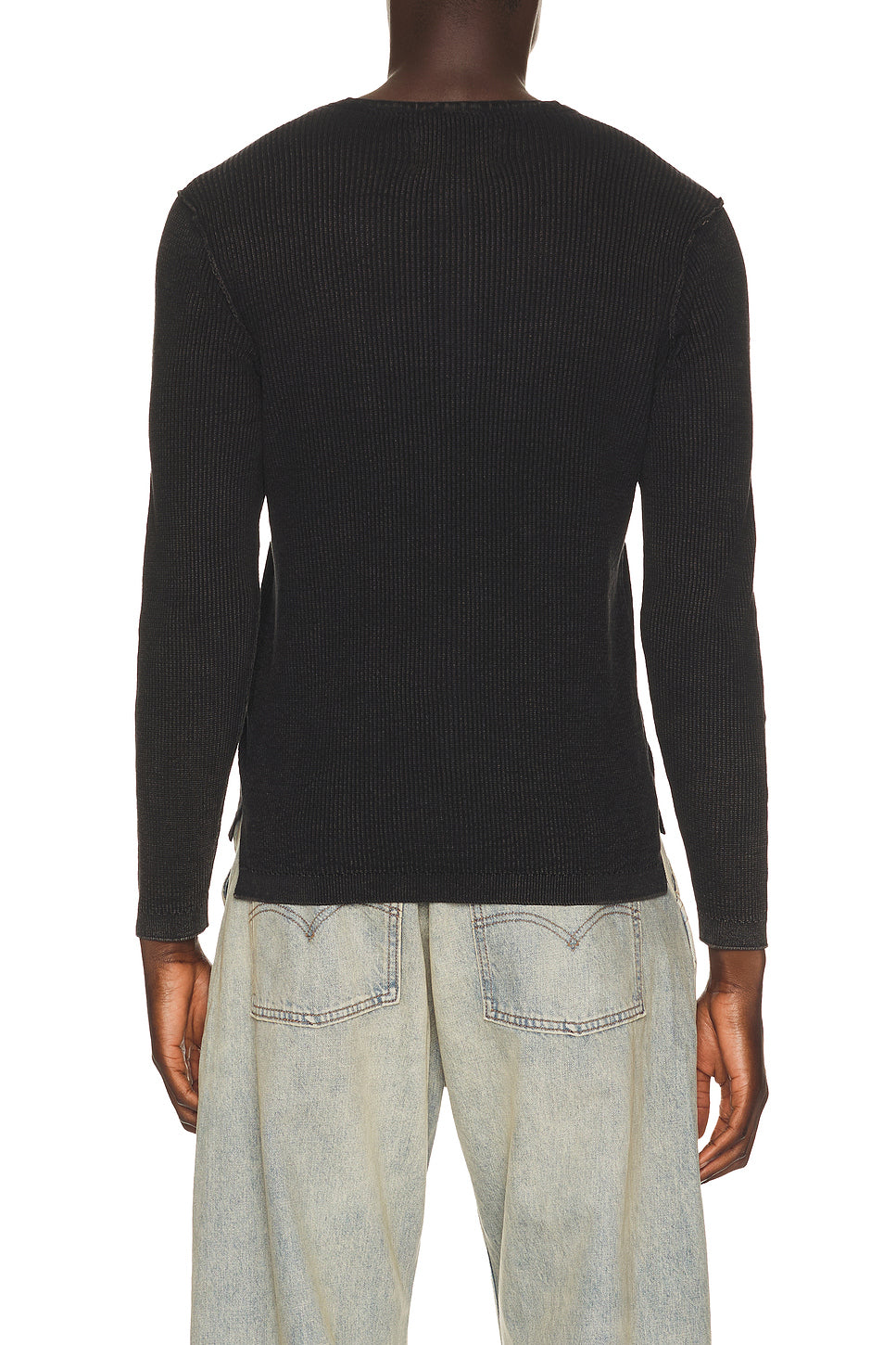 Stonewashed Henley Sweater