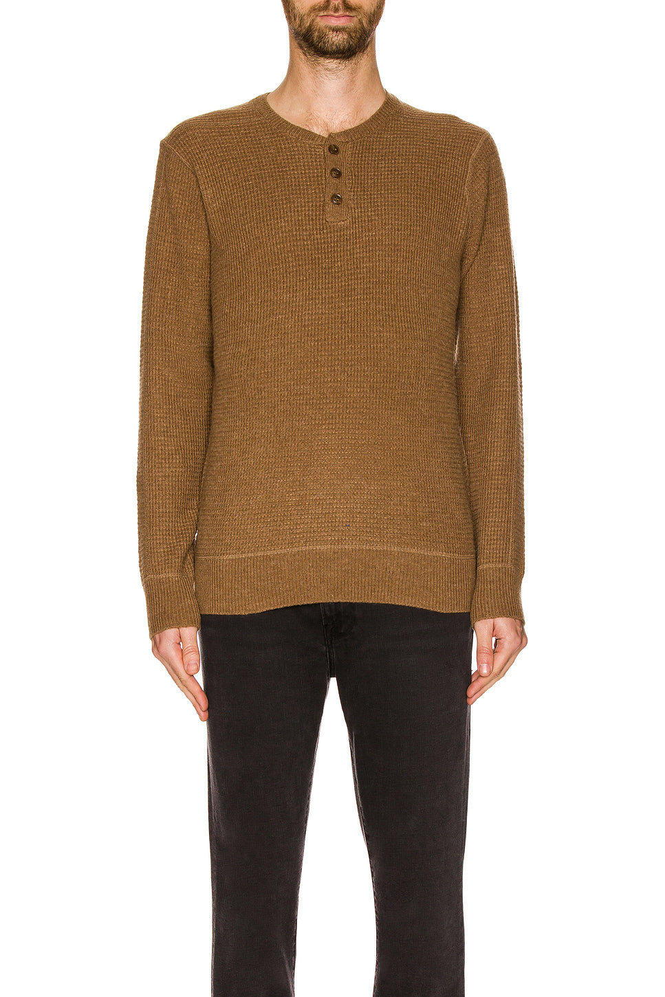 Button Henley Sweater