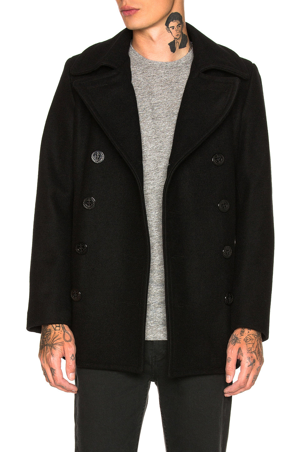 Slim Fit Peacoat