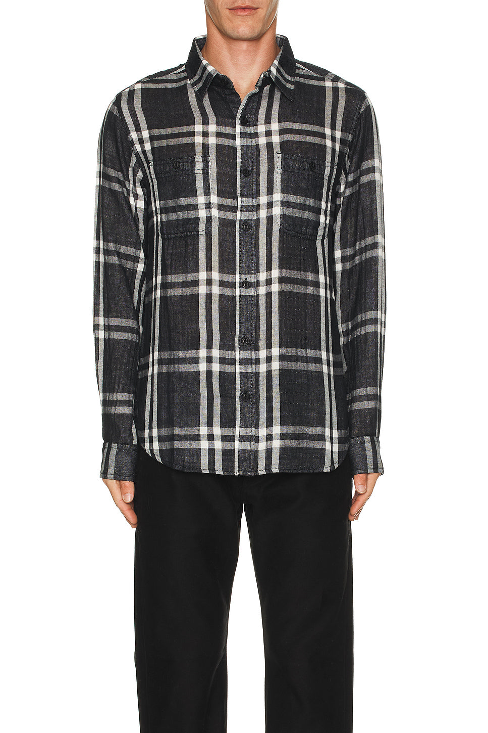 Double Weave Plaid Work Shirt