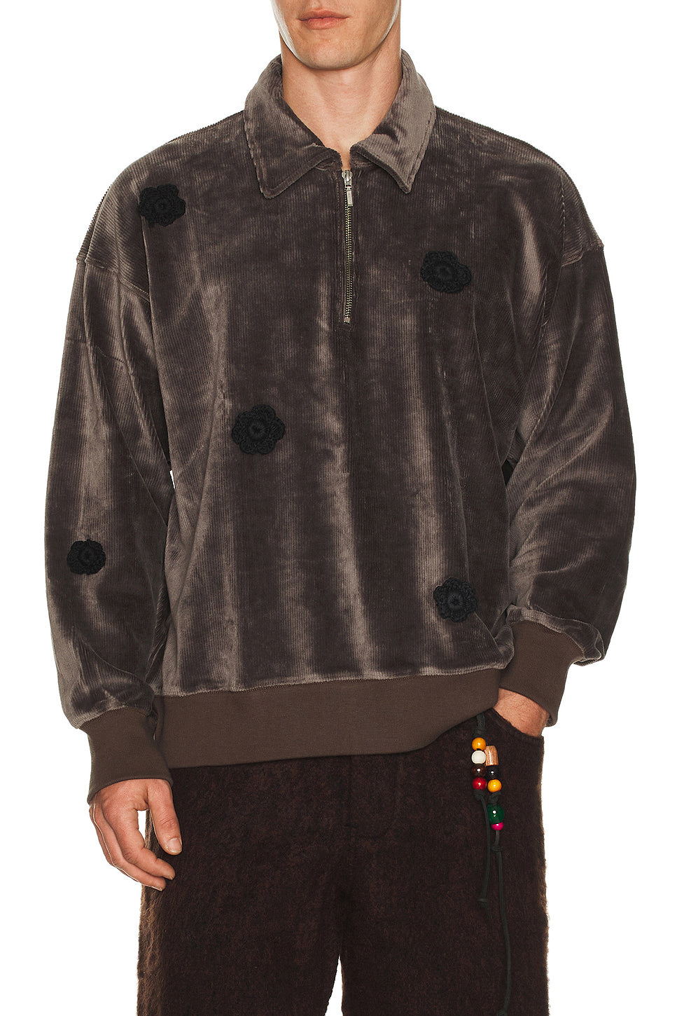 Daisy Quarter Zip Jumper